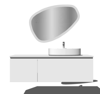 现代洗手盆su模型