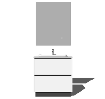 现代洗手盆su模型