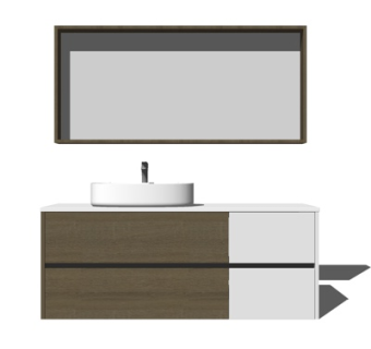 现代洗手盆su模型