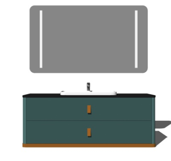 现代洗手盆su模型