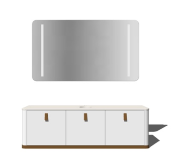 现代洗手盆su模型