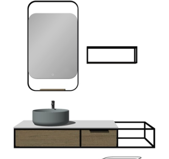 新中式洗手盆su模型