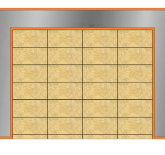 现代几何背景墙su模型