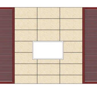 中式电视背景墙su模型