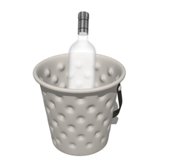 现代酒水饮料su模型