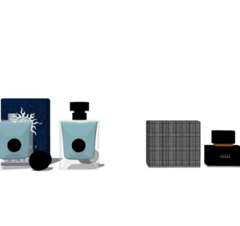 现代化妆品组合su模型