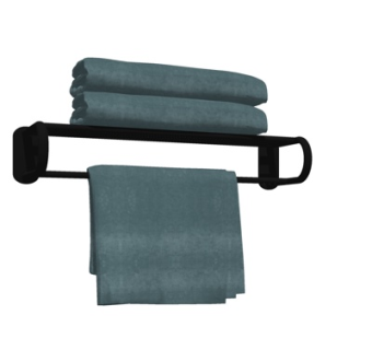 现代卫浴挂架su模型