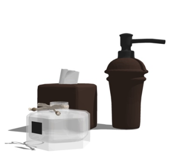 现代纸巾洗涤日用su模型