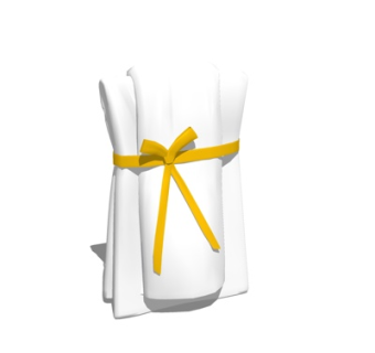 现代浴巾组合su模型