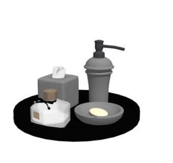 现代香水纸巾su模型