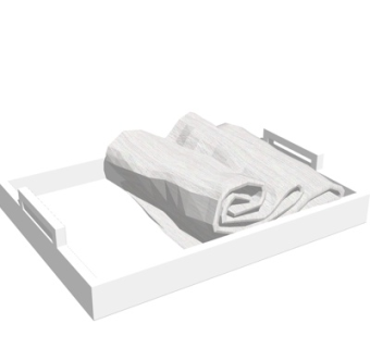 现代毛巾su模型