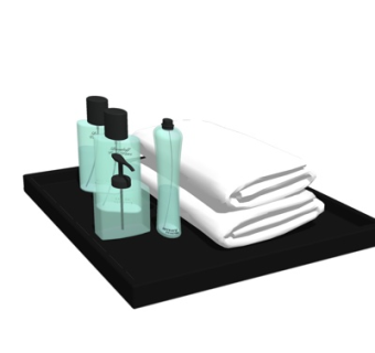 现代浴巾洗涤用品su模型