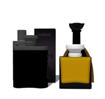 现代香水组合su模型