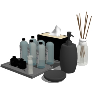 现代洗涤用品su模型