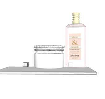 现代香水组合su模型