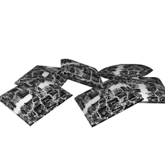 现代布艺抱枕su模型