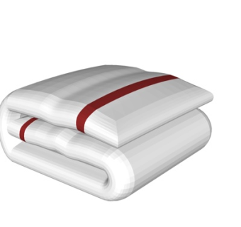 现代浴巾su模型