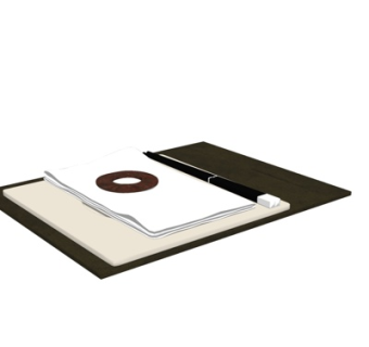 现代毛巾筷子su模型