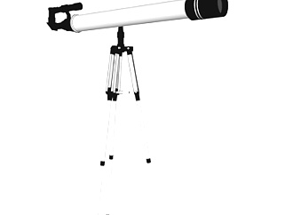 现代望远镜su模型