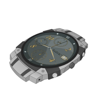 现代机械手表su模型