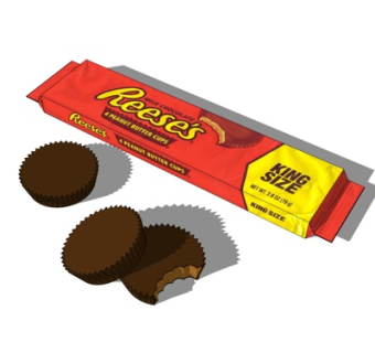 现代巧克力su模型