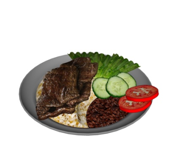 现代蔬菜猪扒su模型