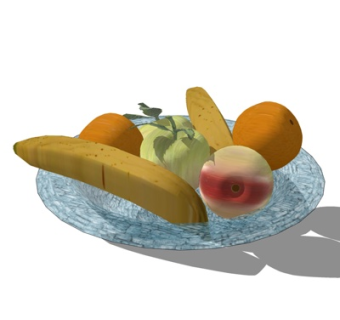 现代水果组合su模型