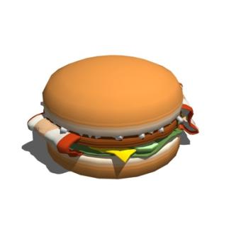 现代汉堡包su模型