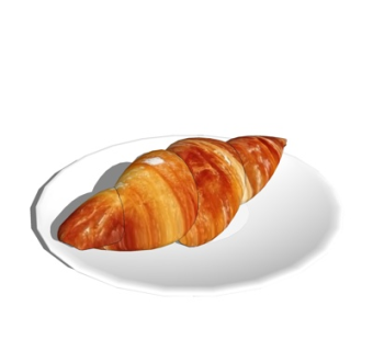 现代面包食品su模型