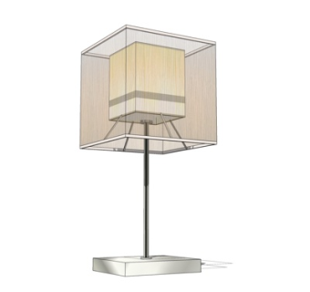 新中式台灯su模型