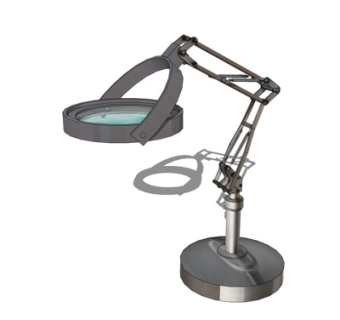 现代放大镜灯su模型