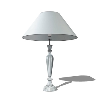 简欧台灯su模型