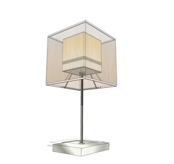 新中式台灯su模型