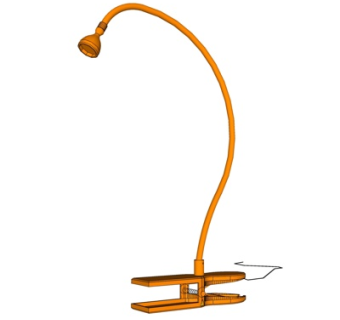 现代台灯su模型