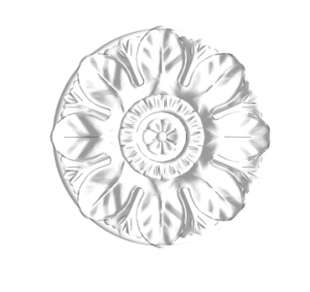 简欧石膏雕花su模型