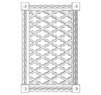 简欧石膏雕花su模型