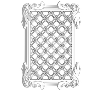 简欧石膏雕花su模型