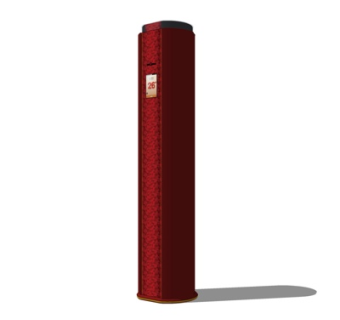 现代立式空调su模型