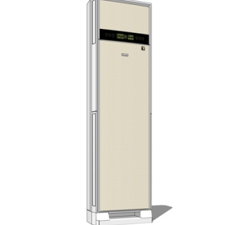 现代立式空调su模型