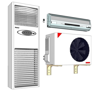 现代空调组件su模型