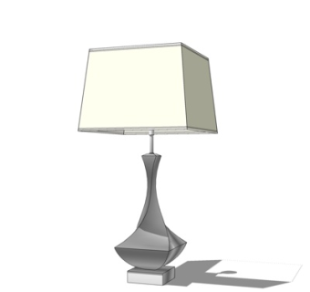 简欧台灯su模型