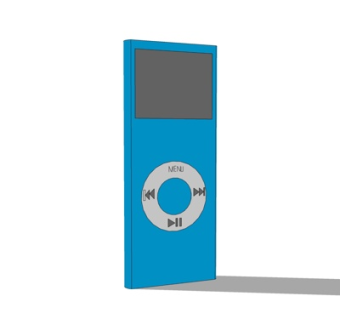 现代音乐播放器su模型