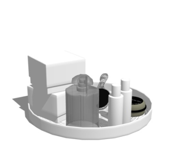 现代香水洗涤日用su模型