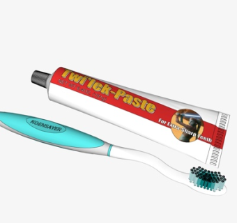 现代牙刷牙膏su模型