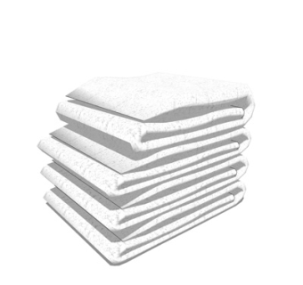 现代浴巾组合su模型