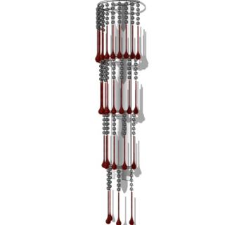 现代耳机壁灯su模型