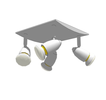 现代射灯组合su模型