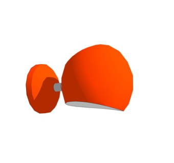 现代金属壁灯su模型