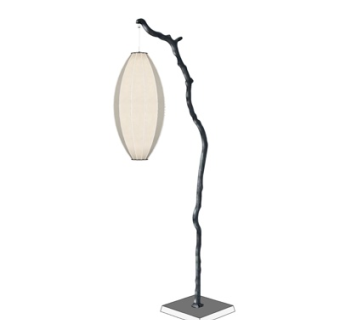 中式灯笼落地灯su模型