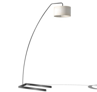 现代金属落地灯su模型